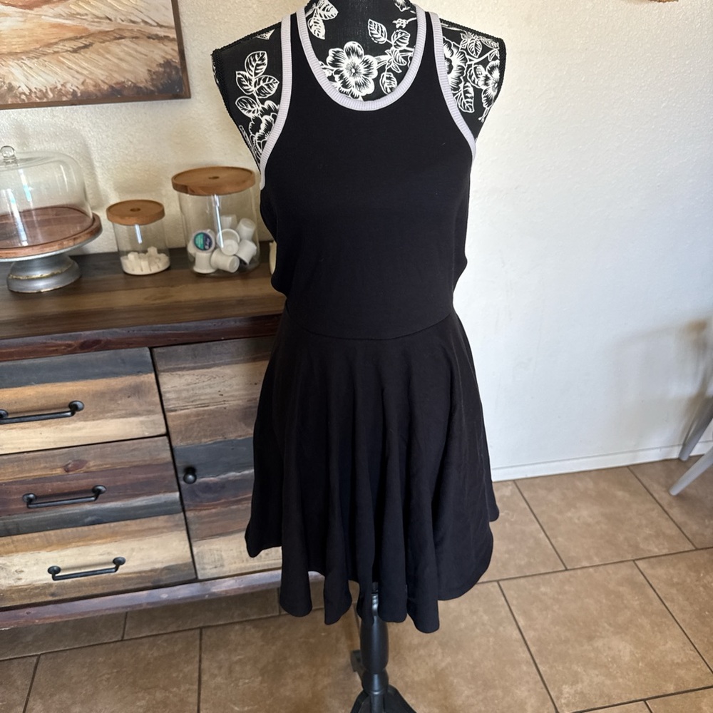 Black Sleeveless and open back dress